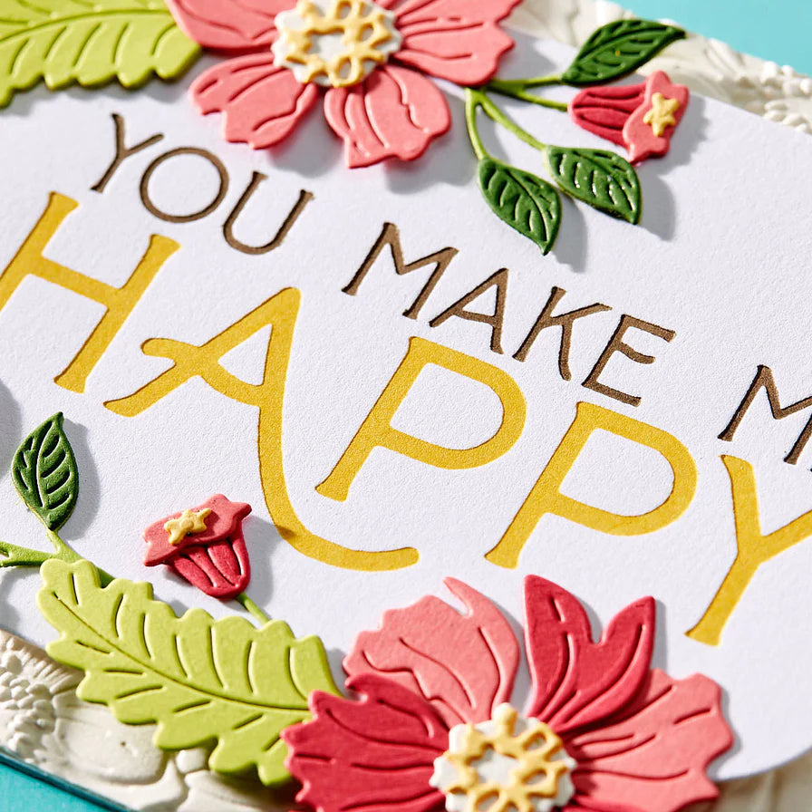 You Make Me Happy Press Plate from the BetterPress Collection - Spellbinders