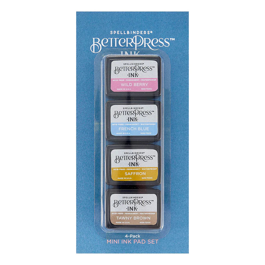 Nature Tones BetterPress Ink Mini Set - 4 Pack - Spellbinders