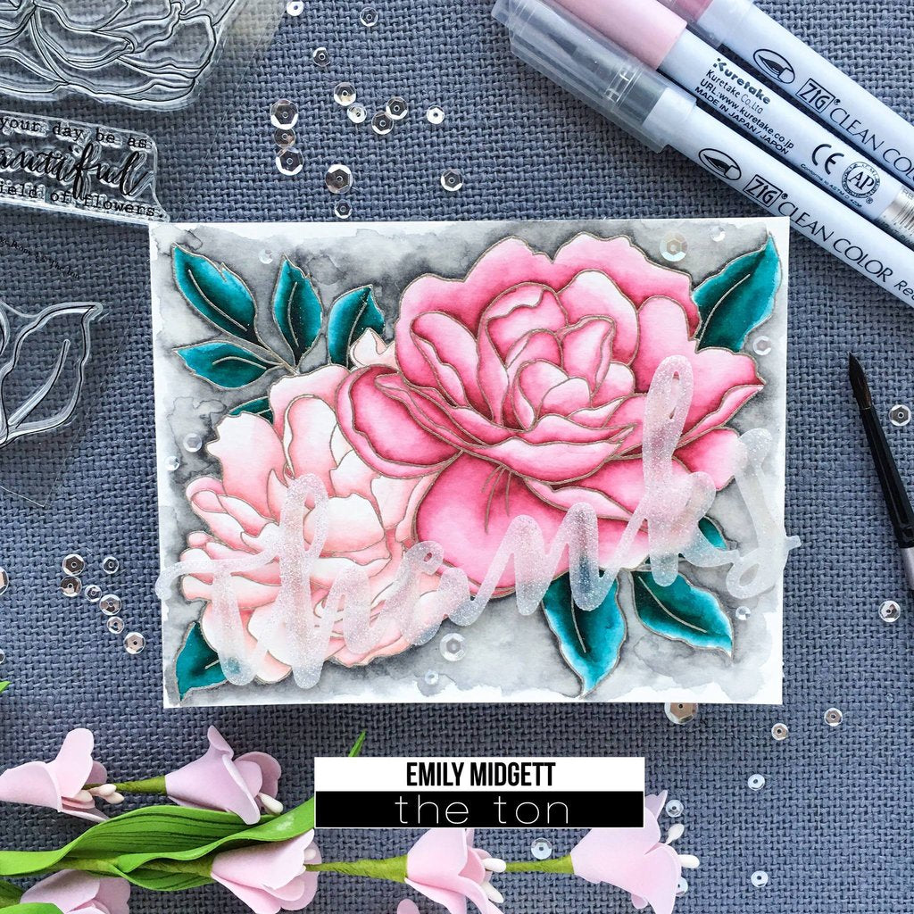 Large Peony 4 - The Ton Clear Stamps