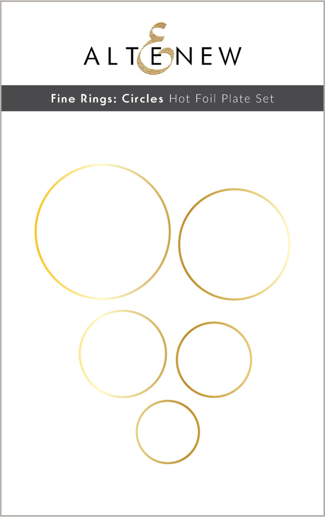 Fine Rings: Circles Hot Foil Plate Set - Altenew