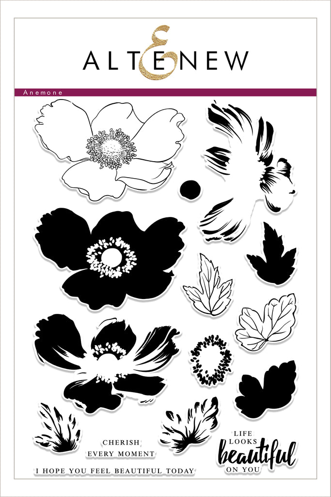 Build A Flower: Anemone Stamp, Die & Ink Bundle