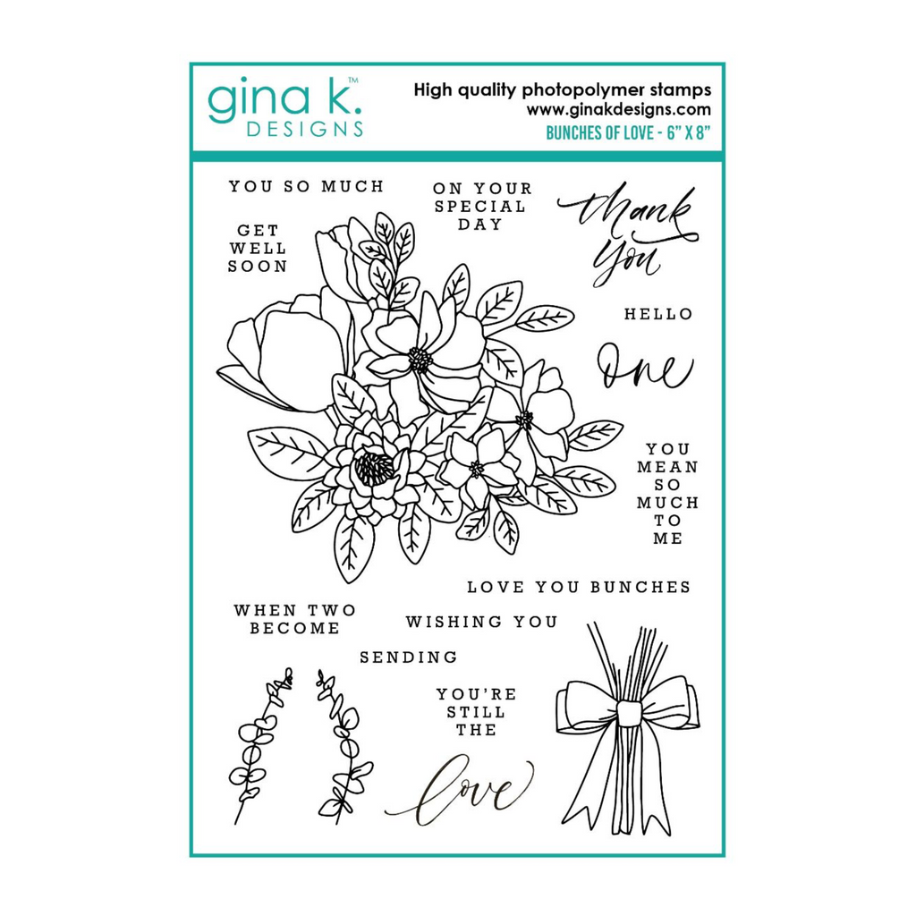 Bunches of Love Clear Stamps -Gina K Designs
