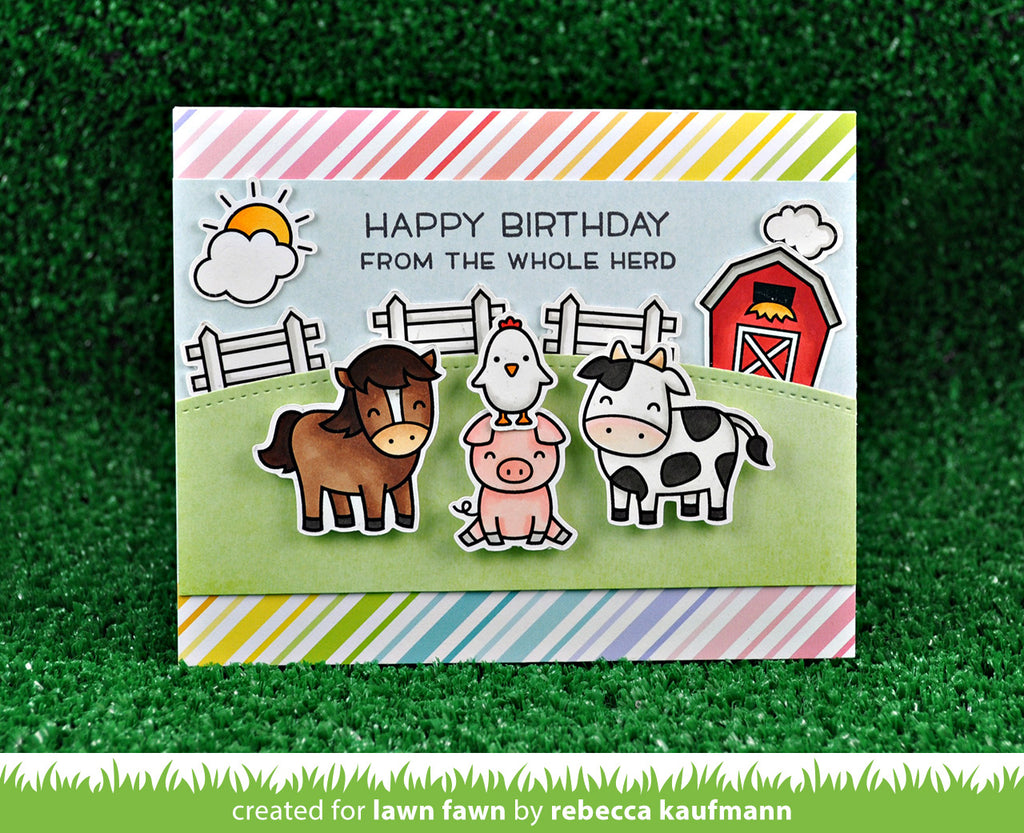 Hay There - Lawn Fawn Clear Stamps