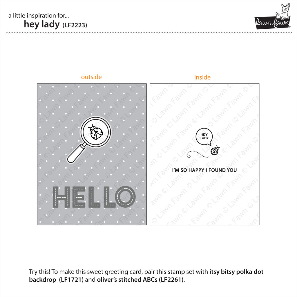 Hey Lady Clear Stamps