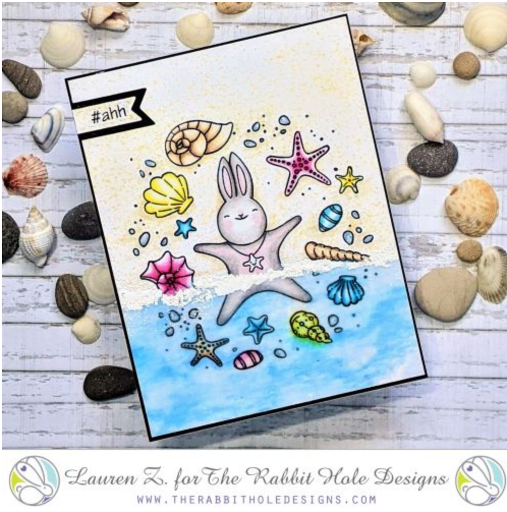 Starfish In The Sand Clear Stamp - The Rabbit Hole Designs