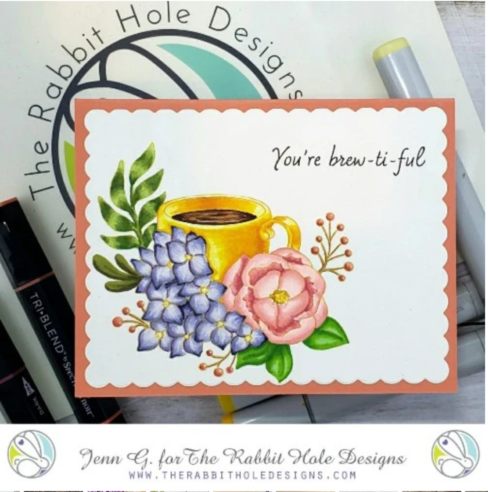 Spring Coffee Clear Stamp Set - The Rabbit Hole Designs