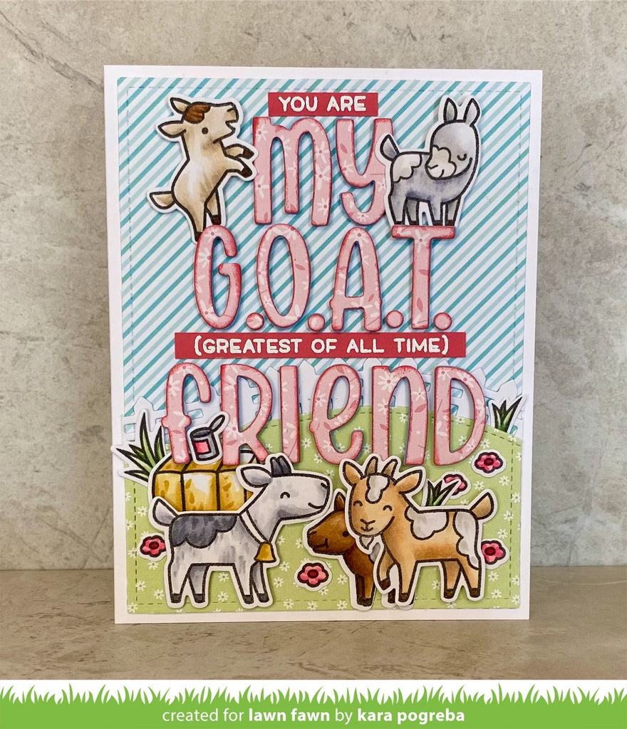 You Goat This Coordinating Dies - Lawn Fawn Lawn Cuts