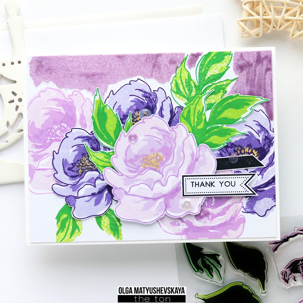 Abstract Peonies - The Ton Clear Stamps