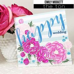 Brushed Happy - The Ton Clear Stamps
