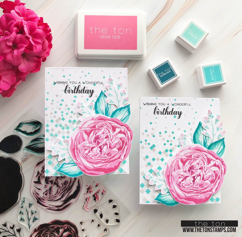 Large Florals - Heritage Rose - The Ton Clear Stamps