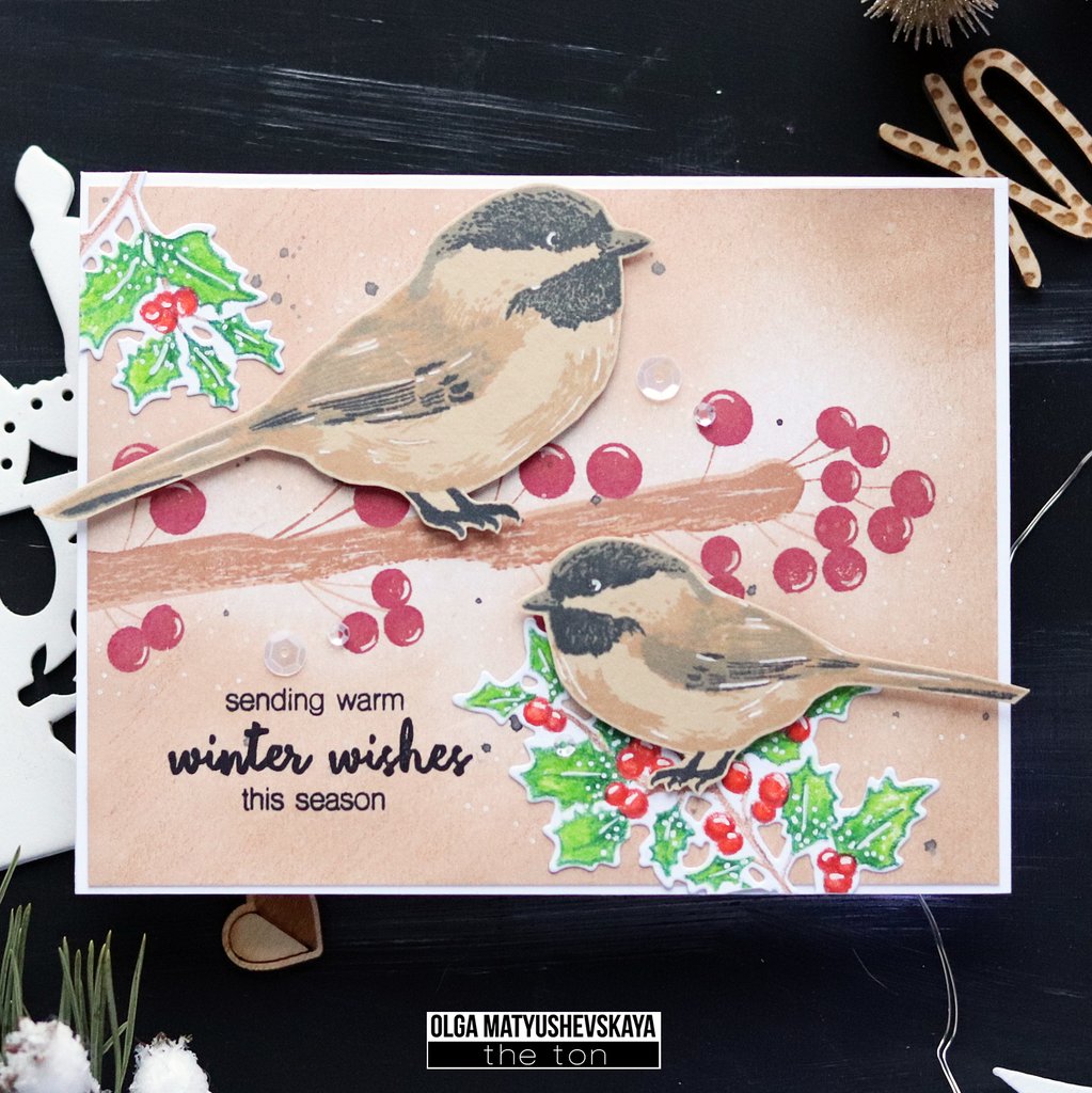 Chickadee Greetings - The Ton Clear Stamps