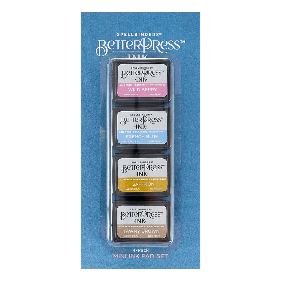 Spellbinders Flower Garden Betterpress Ink Pads Multi Edge