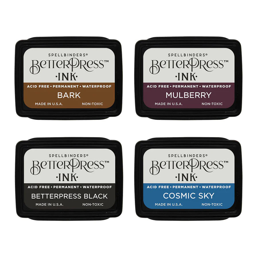 Regal Tones BetterPress Ink Mini Set - 4 Pack - Spellbinders