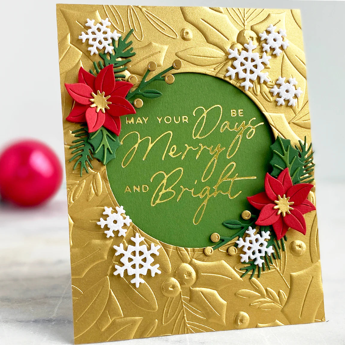 Holly & Foliage 3D Embossing Folder from the De-Light-Ful Christmas Co ...