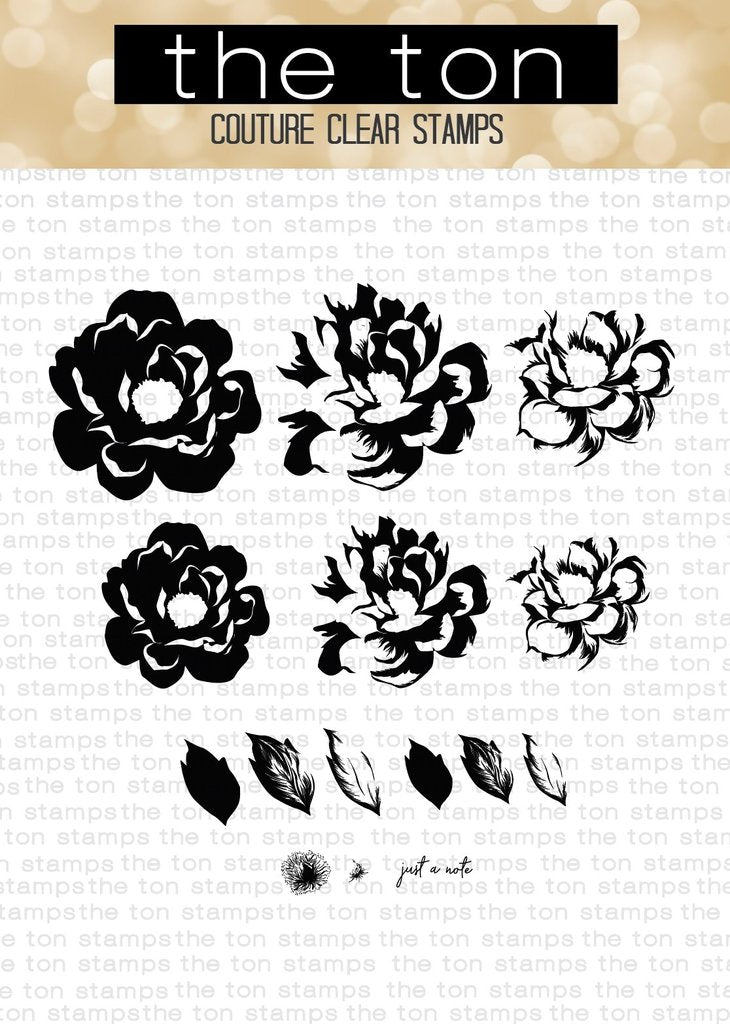 Noted Peonies- The Ton Clear Stamps