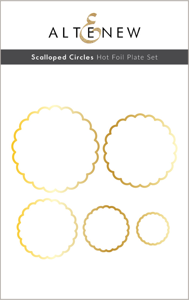 Scalloped Circles Hot Foil Plate Set - Altenew