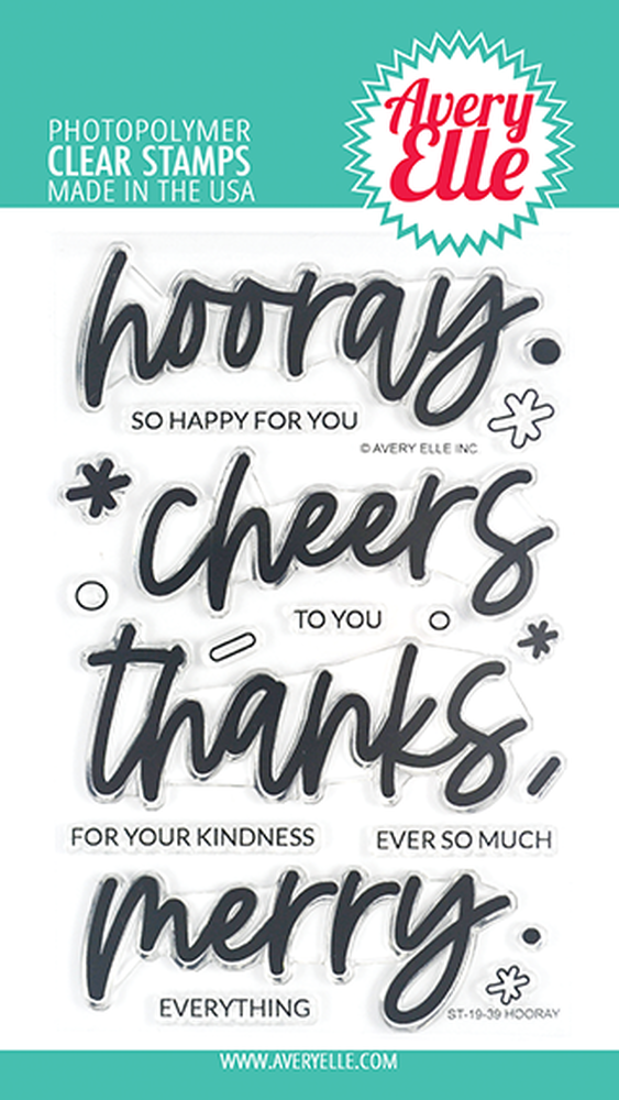 Hooray Clear Stamps - Avery Elle