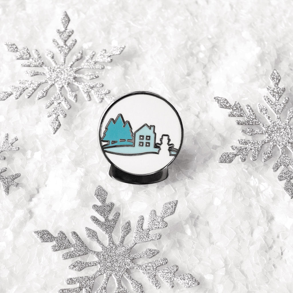 Snow Globe Enamel Pin