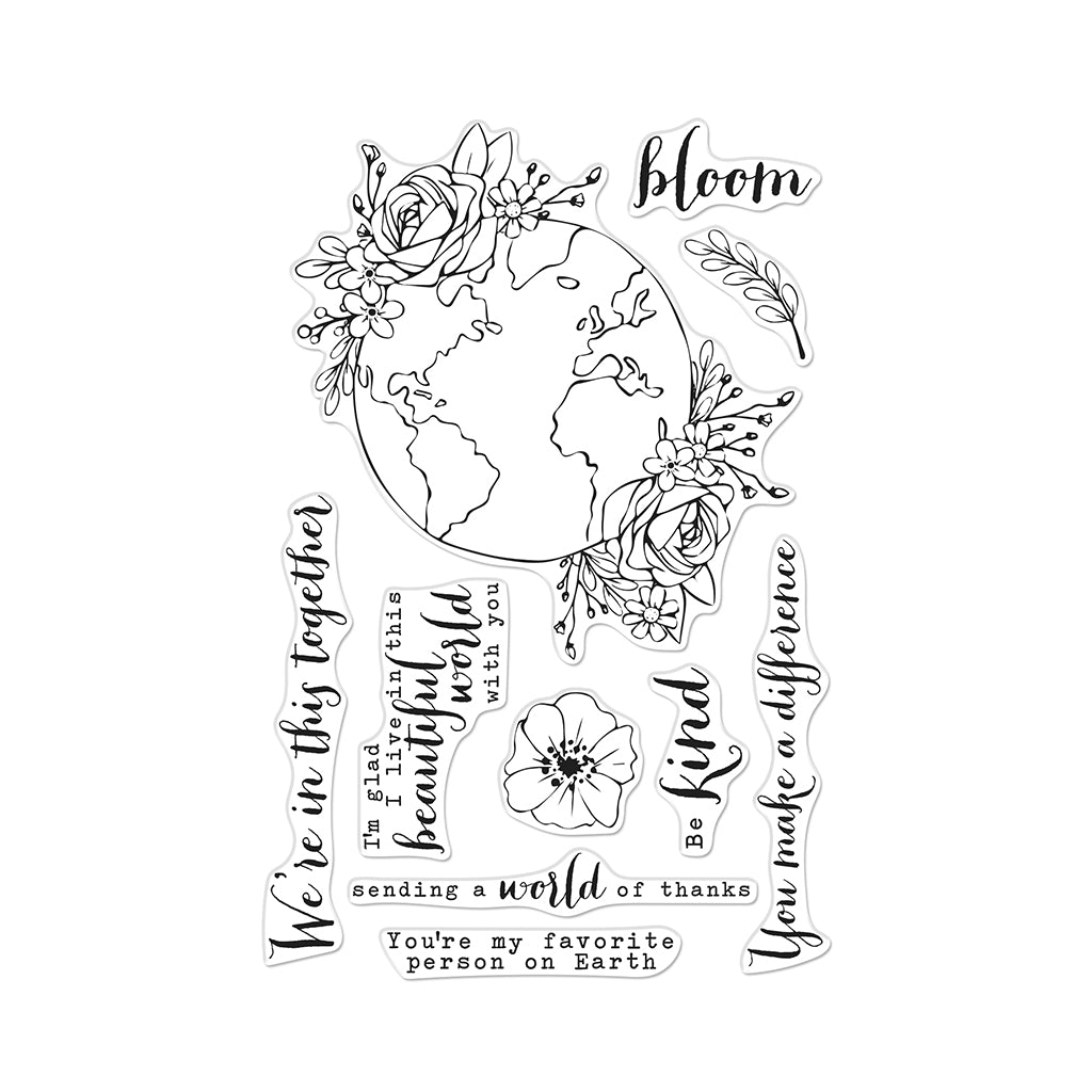 Beautiful World Clear Stamps