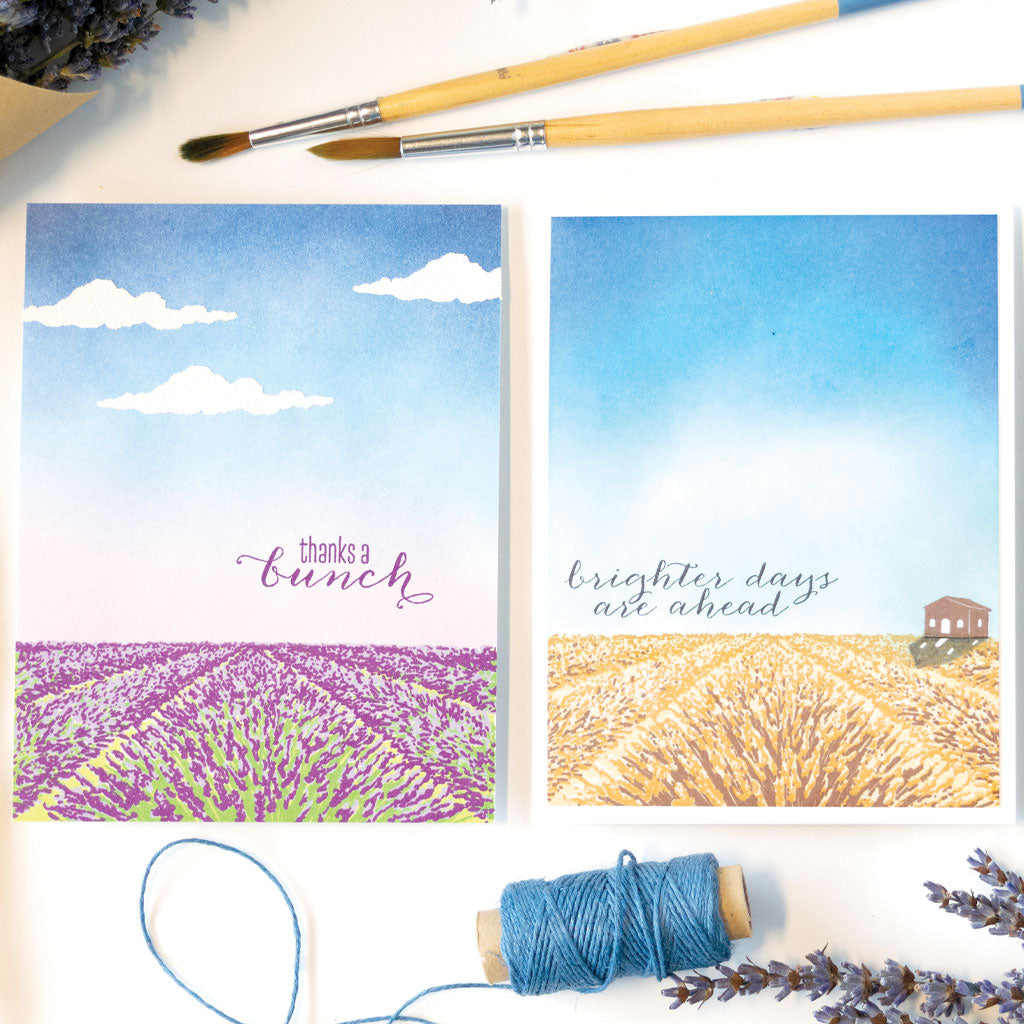 Lavender Fields Heroscapes Clear Stamps