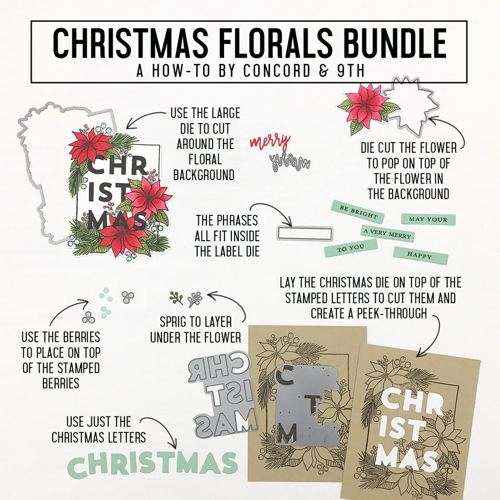 Christmas Florals Stamp Set