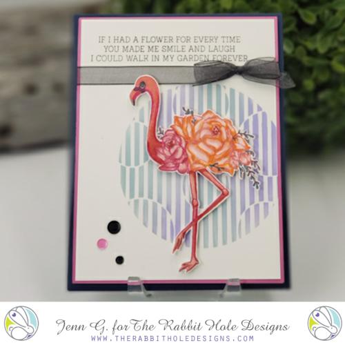 Flamingo Botanical Clear Stamps - The Rabbit Hole Designs