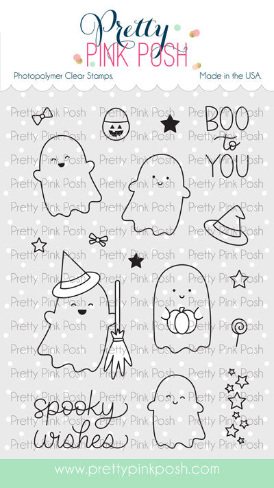 Ghost Friends Clear Stamps - Pretty Pink Posh