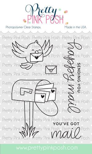 Happy Mail Clear Stamps - Pretty Pink Posh