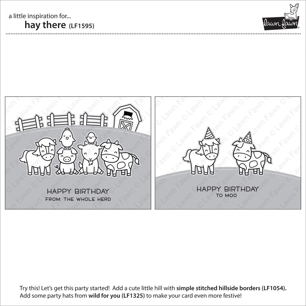 Hay There - Lawn Fawn Clear Stamps