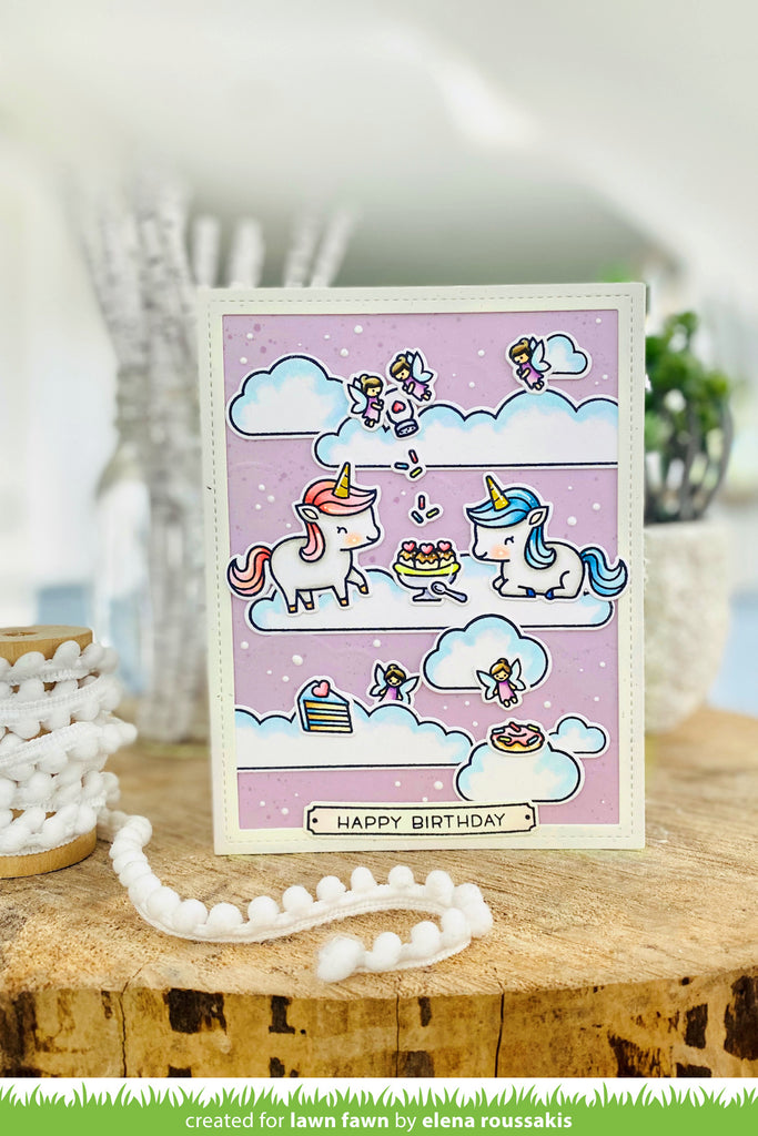 Unicorn Picnic Clear Stamps