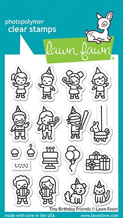 Tiny Birthday Friends Clear Stamps - Lawn Fawn
