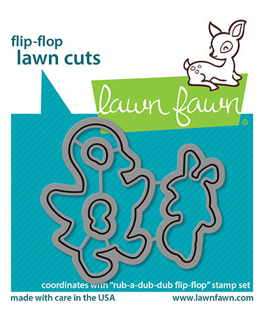 Rub-A-Dub-Dub Flip-Flop Dies - Lawn Fawn Lawn Cuts