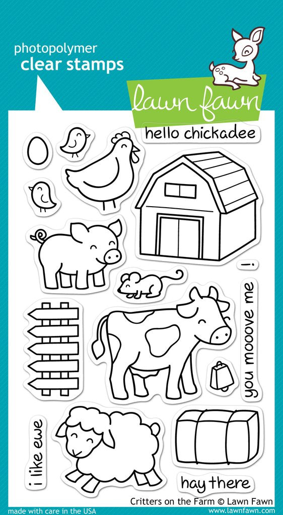 Critters on the Farm Clear Stamps