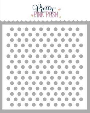 Medium Polka Dots Stencil - Pretty Pink Posh