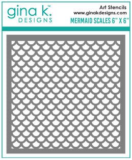 Mermaid Scales Stencil - Gina K