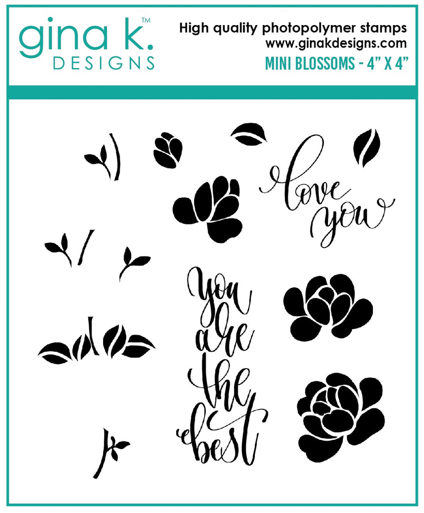 Mini Blossoms - Clear Stamps by Gina K Designs