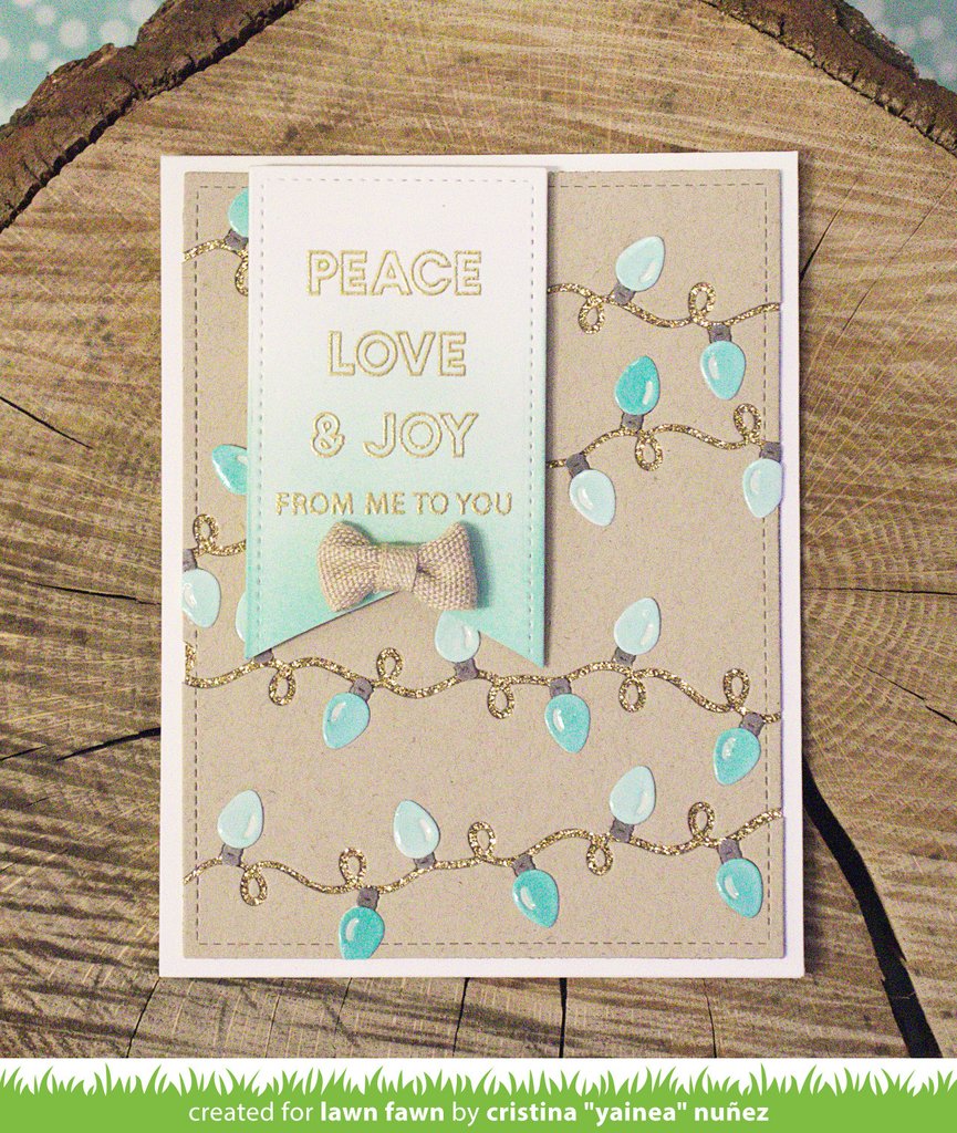 Offset Sayings - Christmas Clear Stamps
