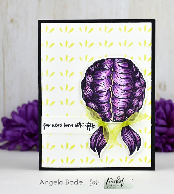 French Braids Clear Stamp