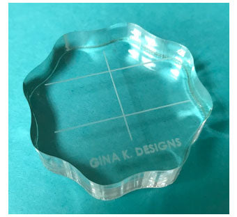 1" Round Acrylic Block - Gina K