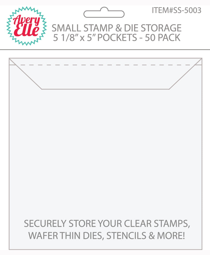 Small Stamp and Die Storage Pockets - 50 pack