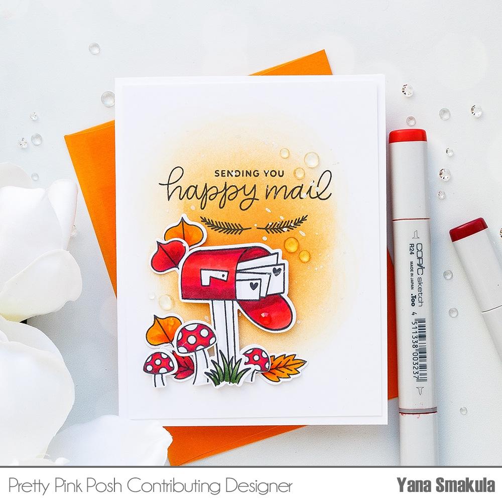 Happy Mail Clear Stamps - Pretty Pink Posh