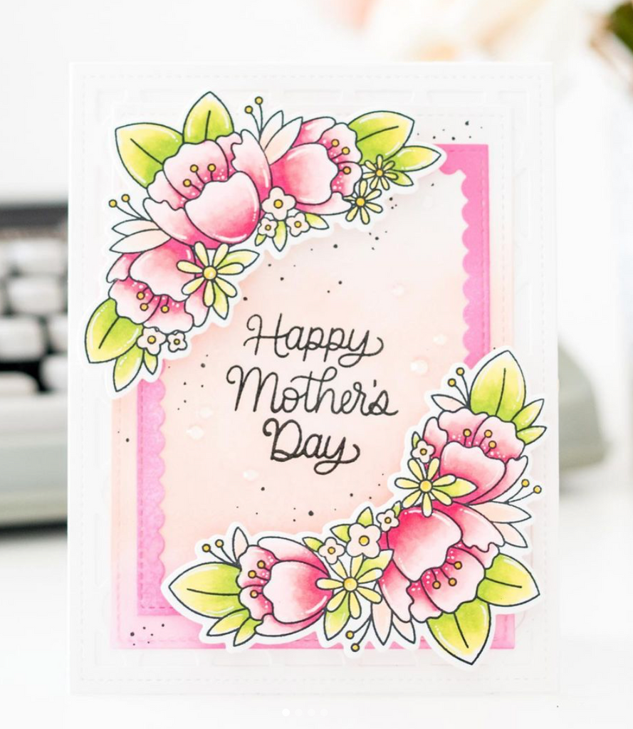 Floral Corners Clear Stamp Set - Pretty Pink Posh