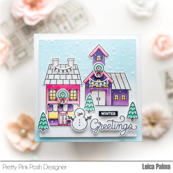 Village Coordinating Die Set - Pretty Pink Posh