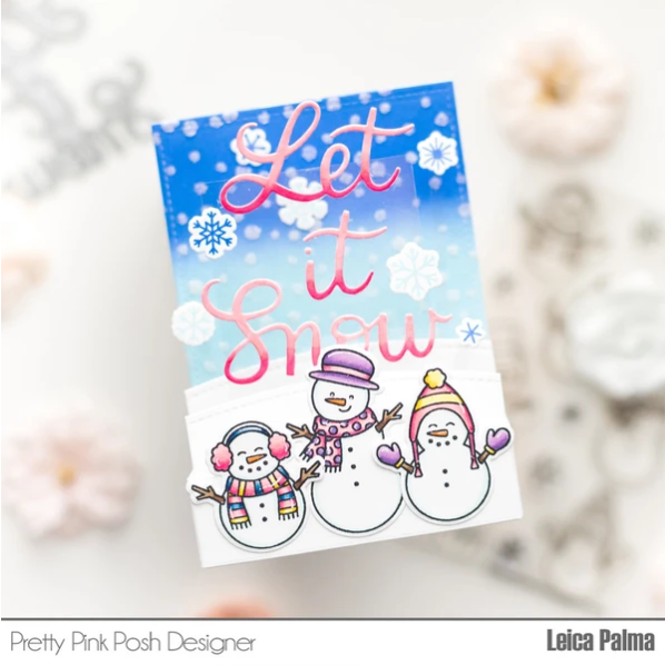 Snowmen Friends Coordinating Die Set - Pretty Pink Posh