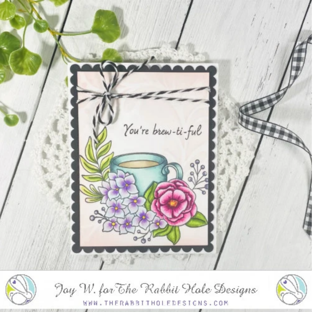 Spring Coffee Clear Stamp Set - The Rabbit Hole Designs