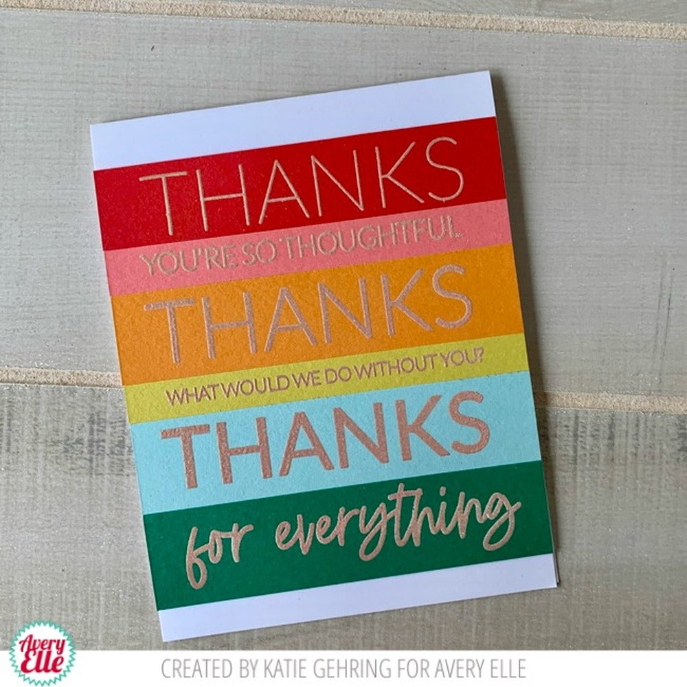 Thanks Thanks Clear Stamps - Avery Elle