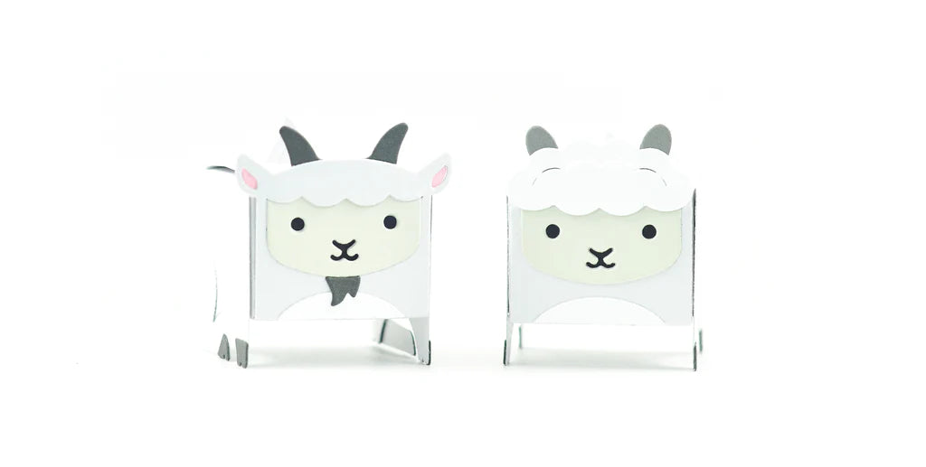 Tiny Gift Box Goat and Llama Add On Dies - Lawn Fawn