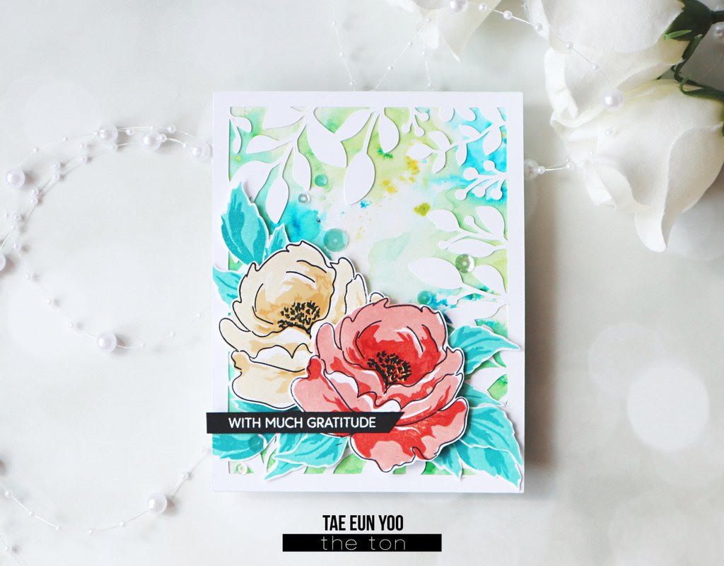 Abstract Peonies - The Ton Clear Stamps