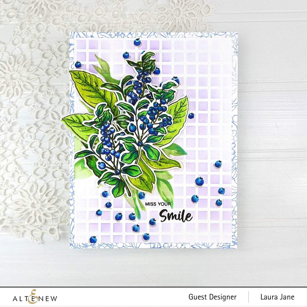 Blueberry Branch Clear Stamp Set - Altenew