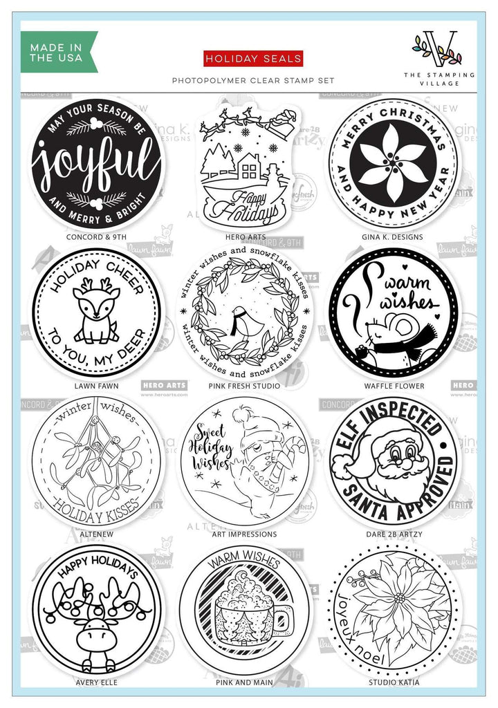 Holiday Seals - The Stamping village